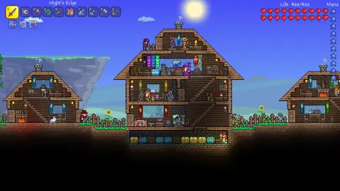 A town with NPC houses